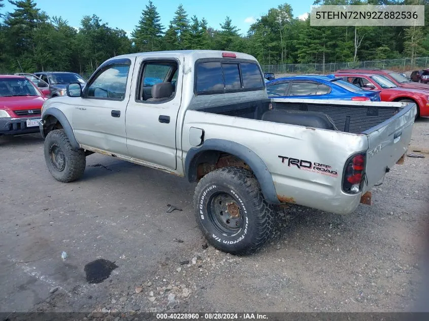 2002 Toyota Tacoma Base V6 VIN: 5TEHN72N92Z882536 Lot: 40228960