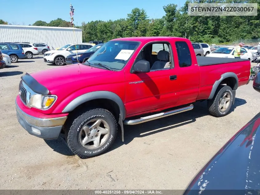 5TEWN72N42Z030067 2002 Toyota Tacoma Base V6