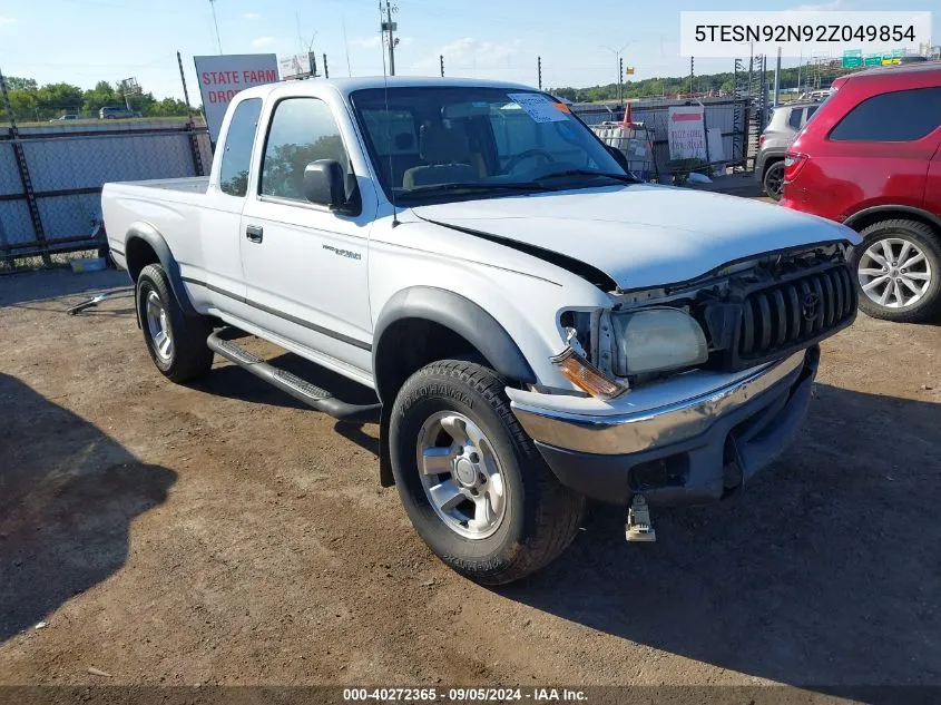 2002 Toyota Tacoma Prerunner V6 VIN: 5TESN92N92Z049854 Lot: 40272365