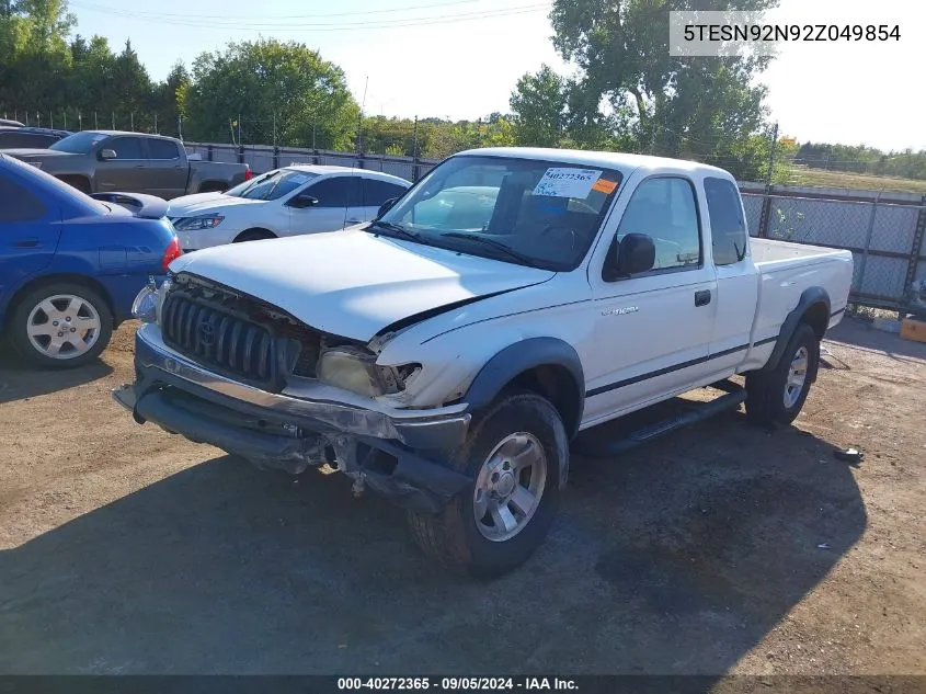 2002 Toyota Tacoma Prerunner V6 VIN: 5TESN92N92Z049854 Lot: 40272365