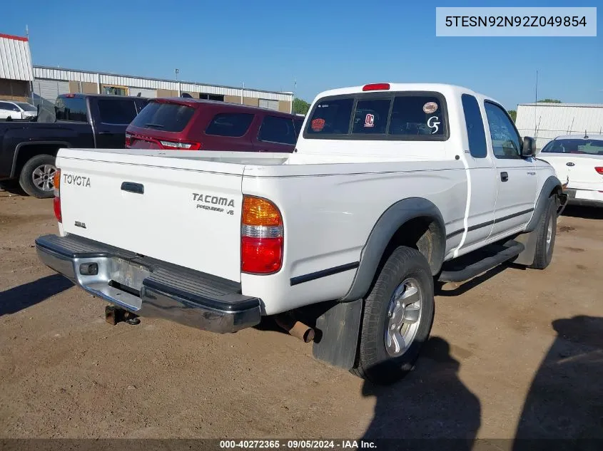 2002 Toyota Tacoma Prerunner V6 VIN: 5TESN92N92Z049854 Lot: 40272365