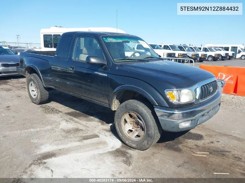 2002 Toyota Tacoma Prerunner VIN: 5TESM92N12Z884432 Lot: 40283174