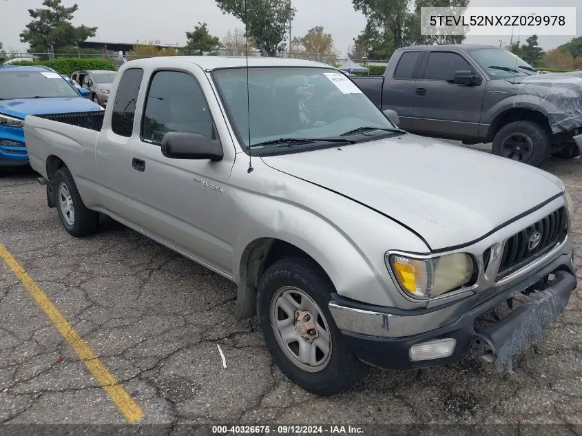 5TEVL52NX2Z029978 2002 Toyota Tacoma Xtracab