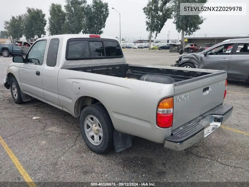 2002 Toyota Tacoma Xtracab VIN: 5TEVL52NX2Z029978 Lot: 40326675