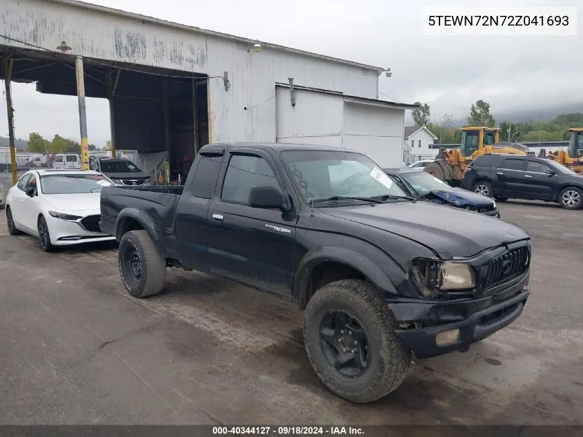 2002 Toyota Tacoma Base V6 VIN: 5TEWN72N72Z041693 Lot: 40344127