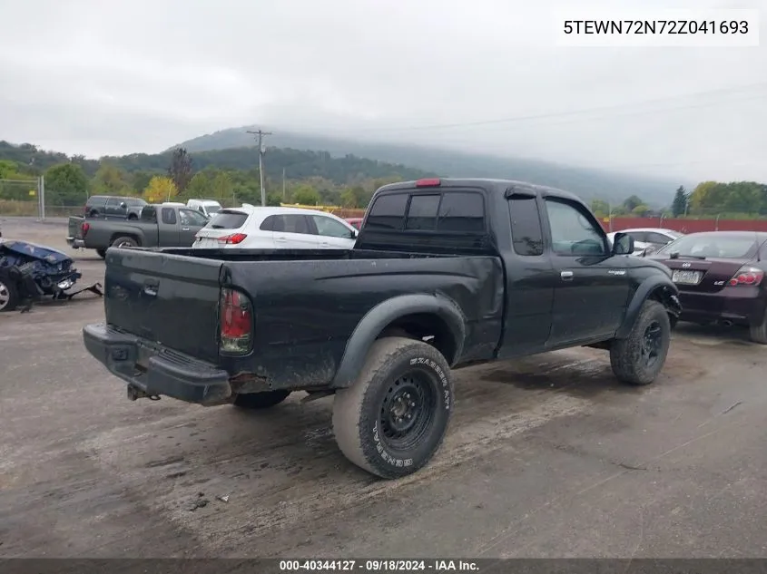 2002 Toyota Tacoma Base V6 VIN: 5TEWN72N72Z041693 Lot: 40344127