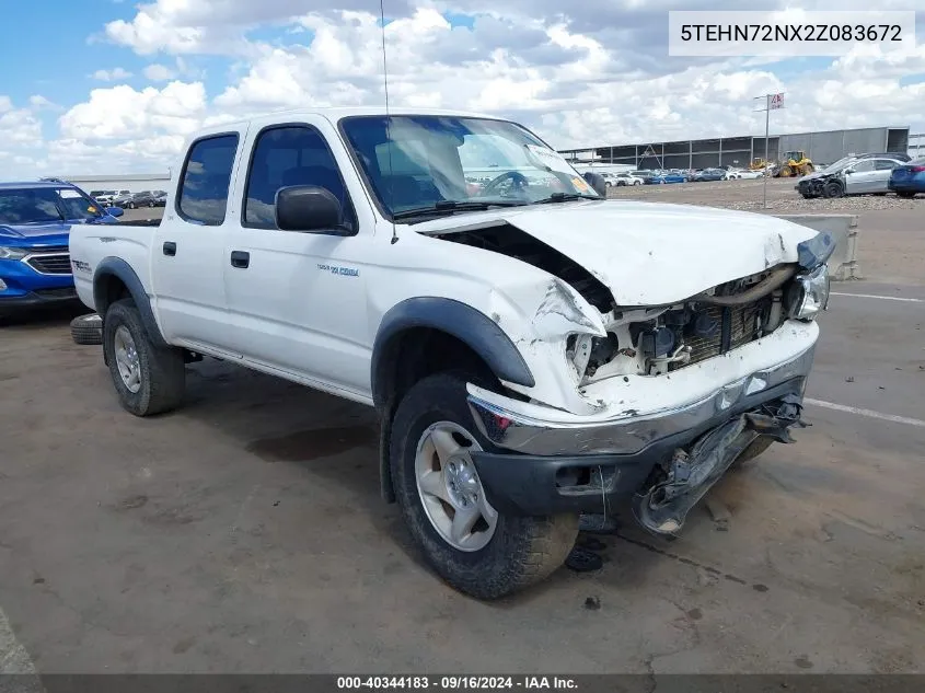 2002 Toyota Tacoma Base V6 VIN: 5TEHN72NX2Z083672 Lot: 40344183