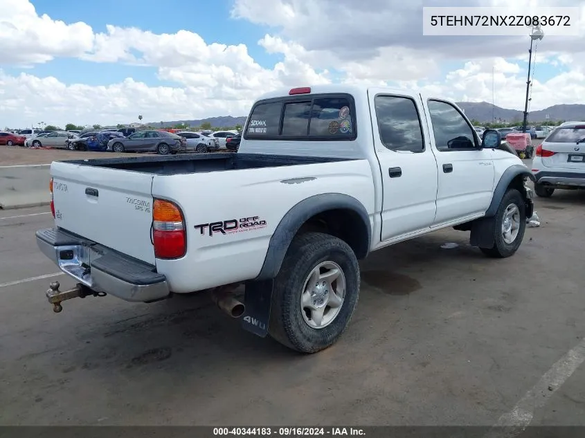 2002 Toyota Tacoma Base V6 VIN: 5TEHN72NX2Z083672 Lot: 40344183