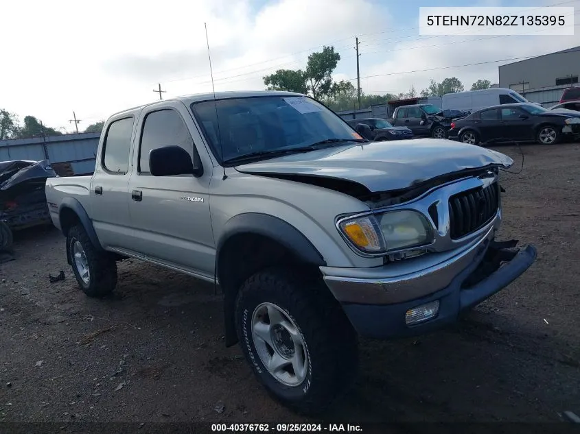 2002 Toyota Tacoma Base V6 VIN: 5TEHN72N82Z135395 Lot: 40376762