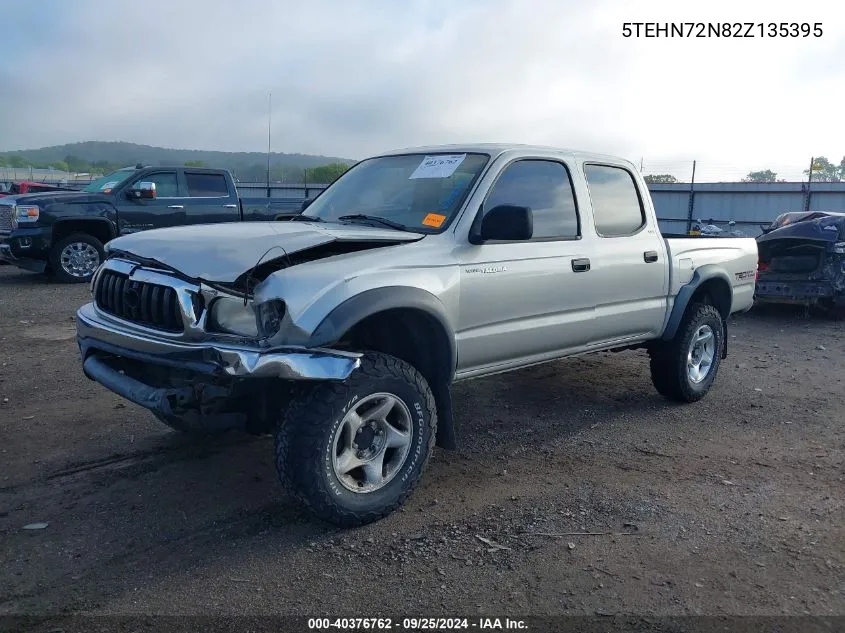 2002 Toyota Tacoma Base V6 VIN: 5TEHN72N82Z135395 Lot: 40376762