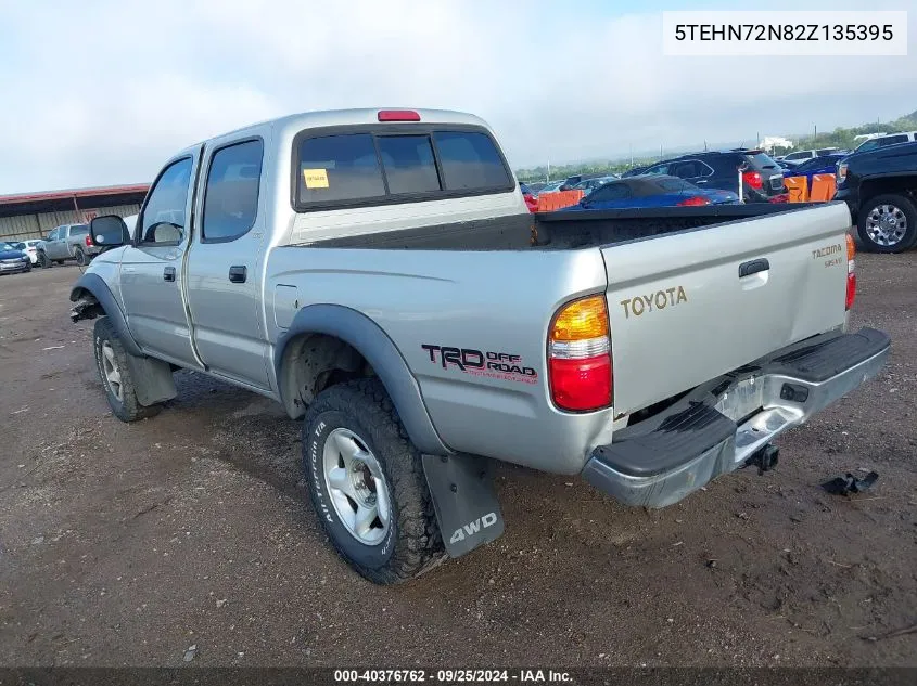 2002 Toyota Tacoma Base V6 VIN: 5TEHN72N82Z135395 Lot: 40376762