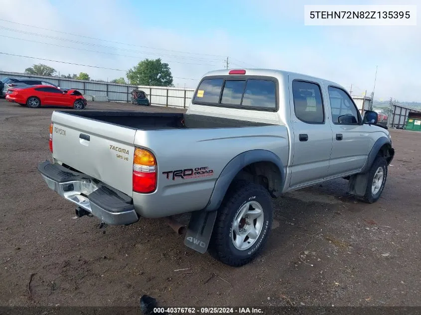 2002 Toyota Tacoma Base V6 VIN: 5TEHN72N82Z135395 Lot: 40376762