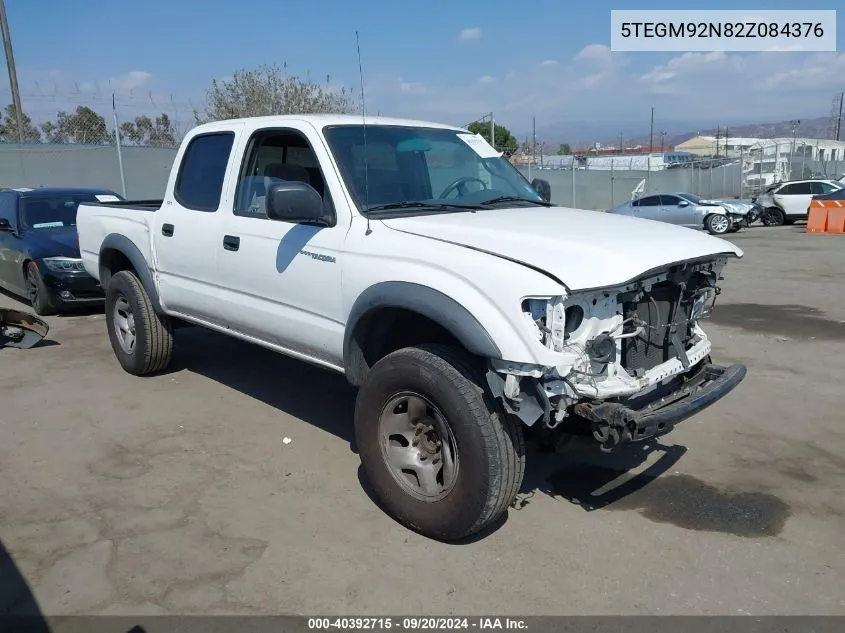 2002 Toyota Tacoma Prerunner VIN: 5TEGM92N82Z084376 Lot: 40392715