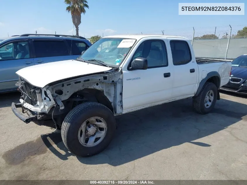 2002 Toyota Tacoma Prerunner VIN: 5TEGM92N82Z084376 Lot: 40392715