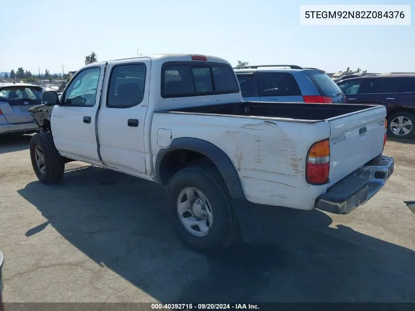 2002 Toyota Tacoma Prerunner VIN: 5TEGM92N82Z084376 Lot: 40392715