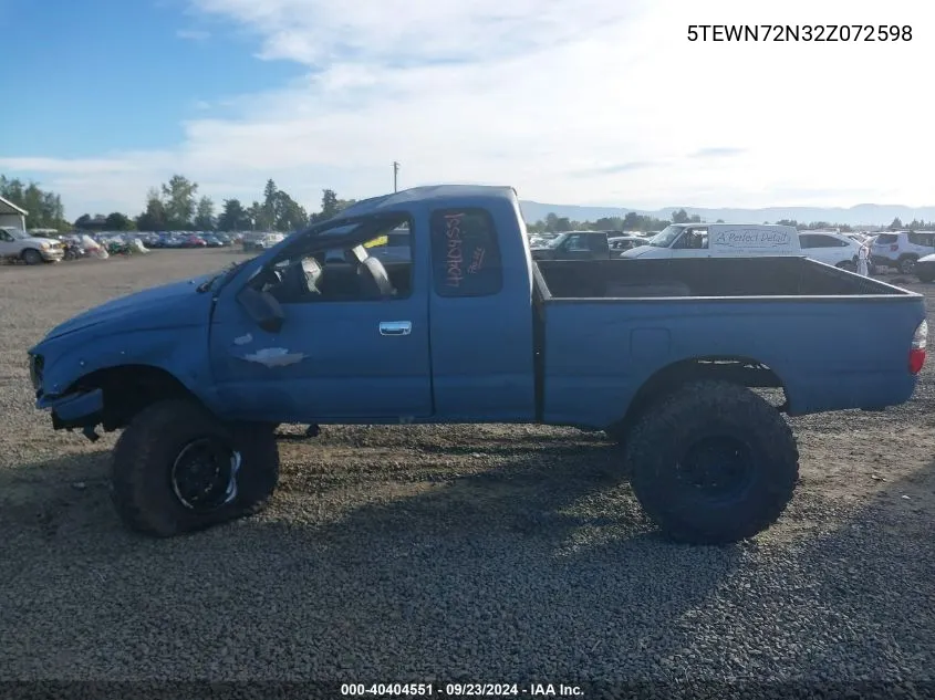 2002 Toyota Tacoma Xtracab VIN: 5TEWN72N32Z072598 Lot: 40404551