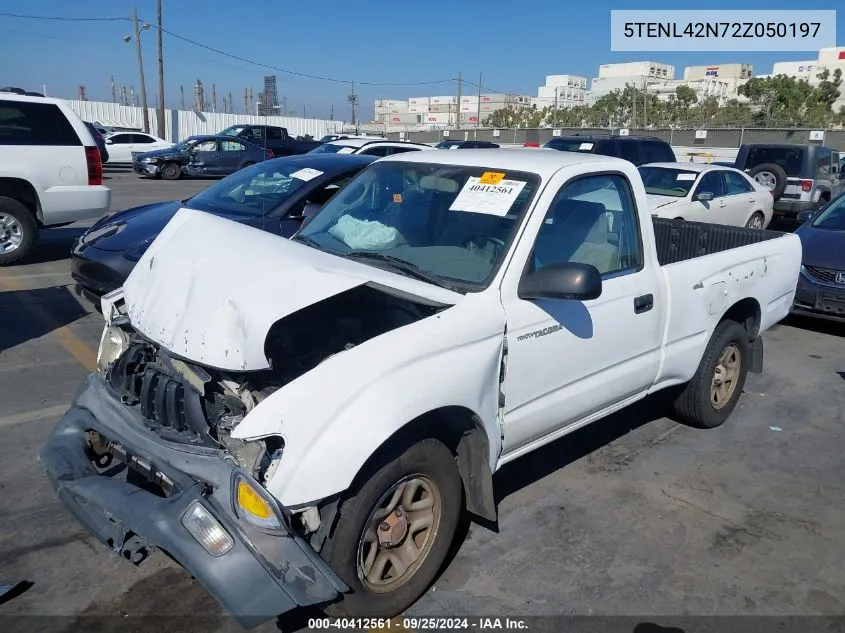 2002 Toyota Tacoma VIN: 5TENL42N72Z050197 Lot: 40412561