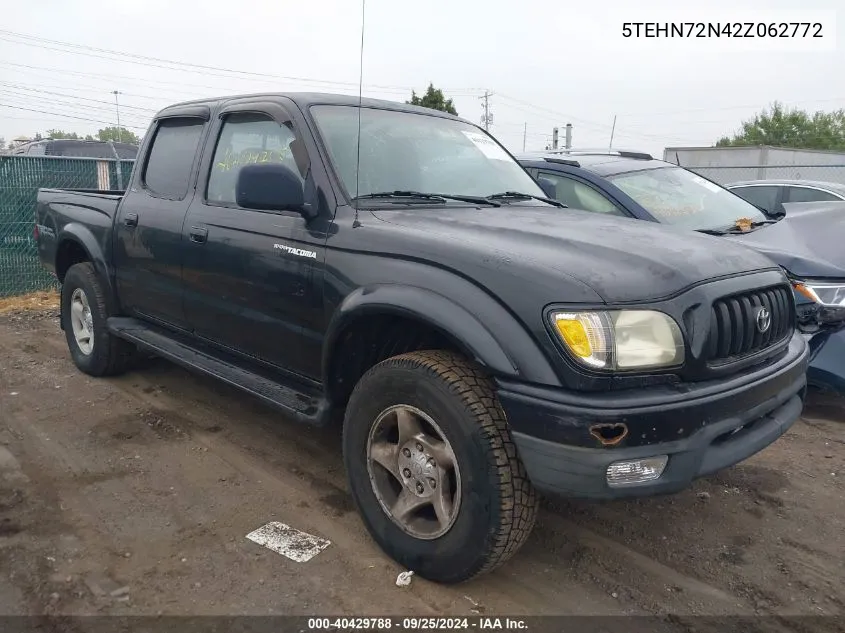 2002 Toyota Tacoma Base V6 VIN: 5TEHN72N42Z062772 Lot: 40429788