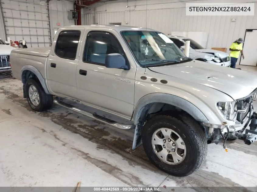 2002 Toyota Tacoma Prerunner V6 VIN: 5TEGN92NX2Z882424 Lot: 40442569