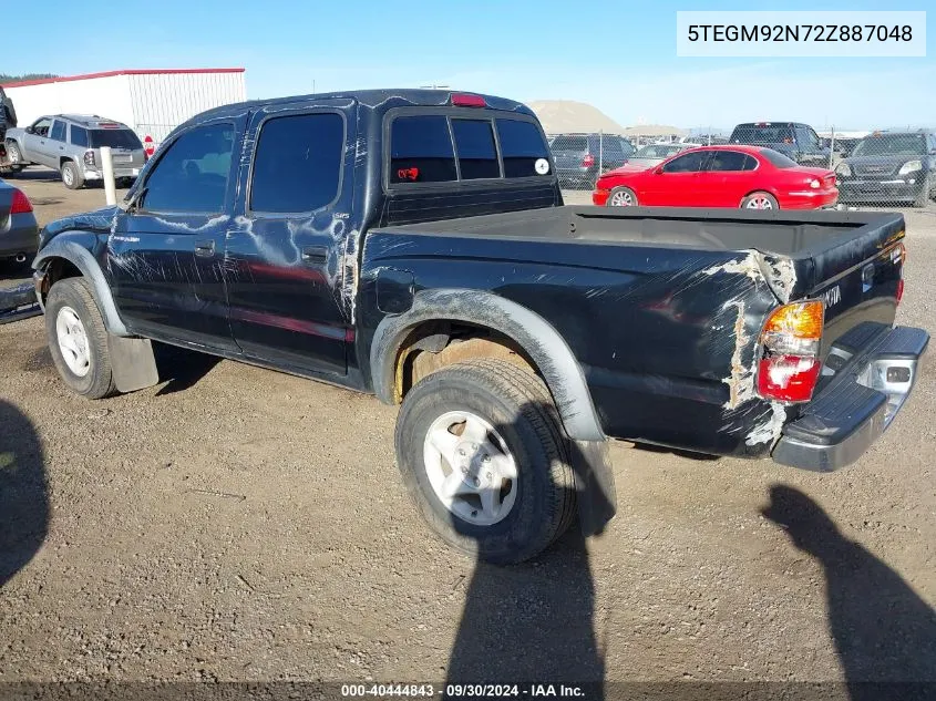 2002 Toyota Tacoma Prerunner VIN: 5TEGM92N72Z887048 Lot: 40444843