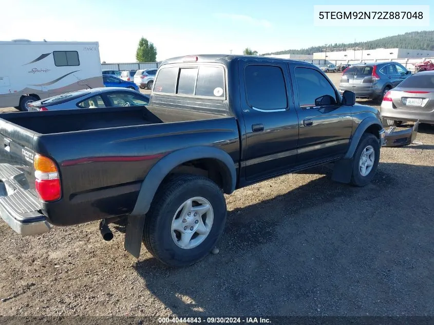 2002 Toyota Tacoma Prerunner VIN: 5TEGM92N72Z887048 Lot: 40444843