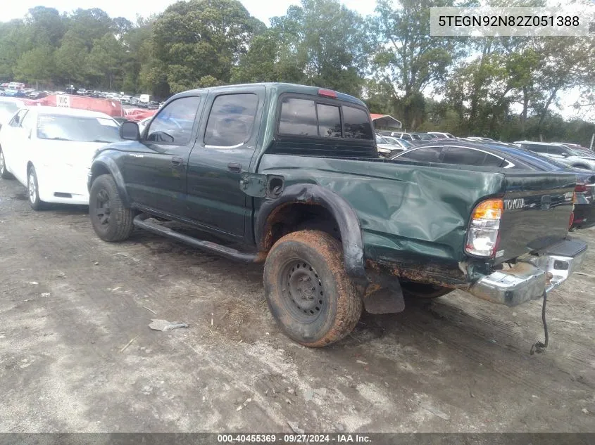 2002 Toyota Tacoma Prerunner V6 VIN: 5TEGN92N82Z051388 Lot: 40455369