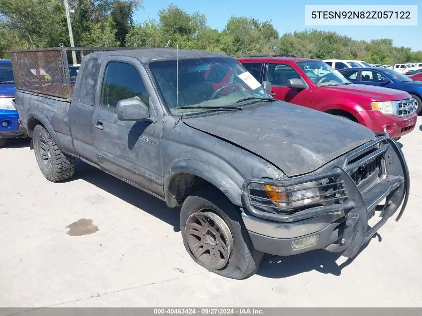 2002 Toyota Tacoma Prerunner V6 VIN: 5TESN92N82Z057122 Lot: 40463424