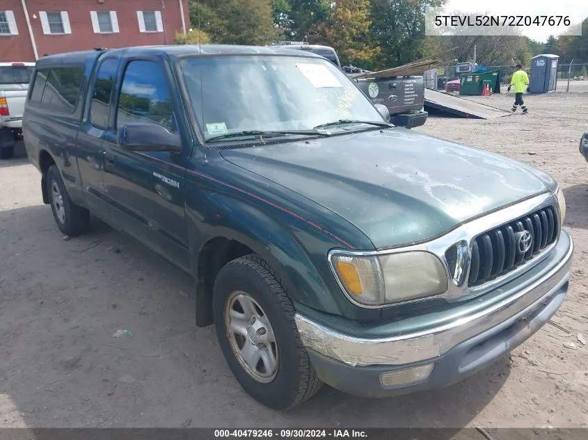 2002 Toyota Tacoma VIN: 5TEVL52N72Z047676 Lot: 40479246