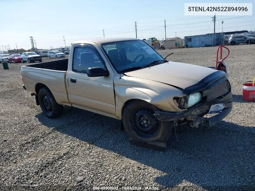 2002 Toyota Tacoma VIN: 5TENL42N52Z894996 Lot: 40508032