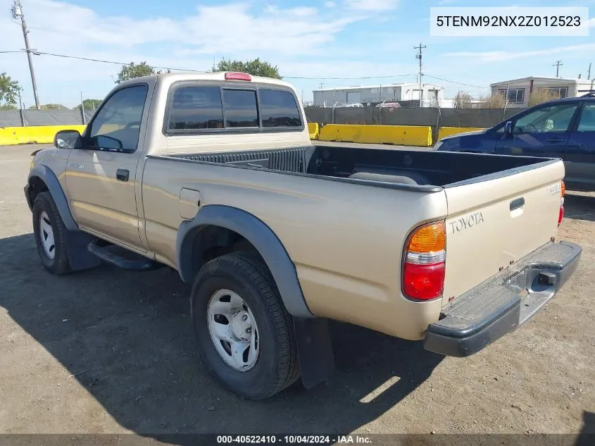 2002 Toyota Tacoma Prerunner VIN: 5TENM92NX2Z012523 Lot: 40522410