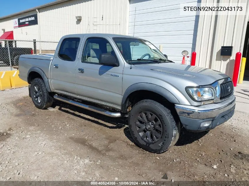 2002 Toyota Tacoma Prerunner V6 VIN: 5TEGN92N22Z043173 Lot: 40524308