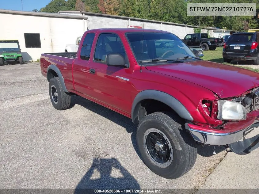 2002 Toyota Tacoma VIN: 5TEWM72N02Z107276 Lot: 40528586