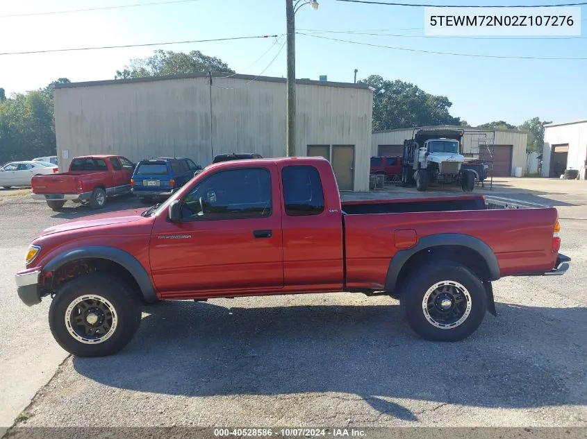 2002 Toyota Tacoma VIN: 5TEWM72N02Z107276 Lot: 40528586