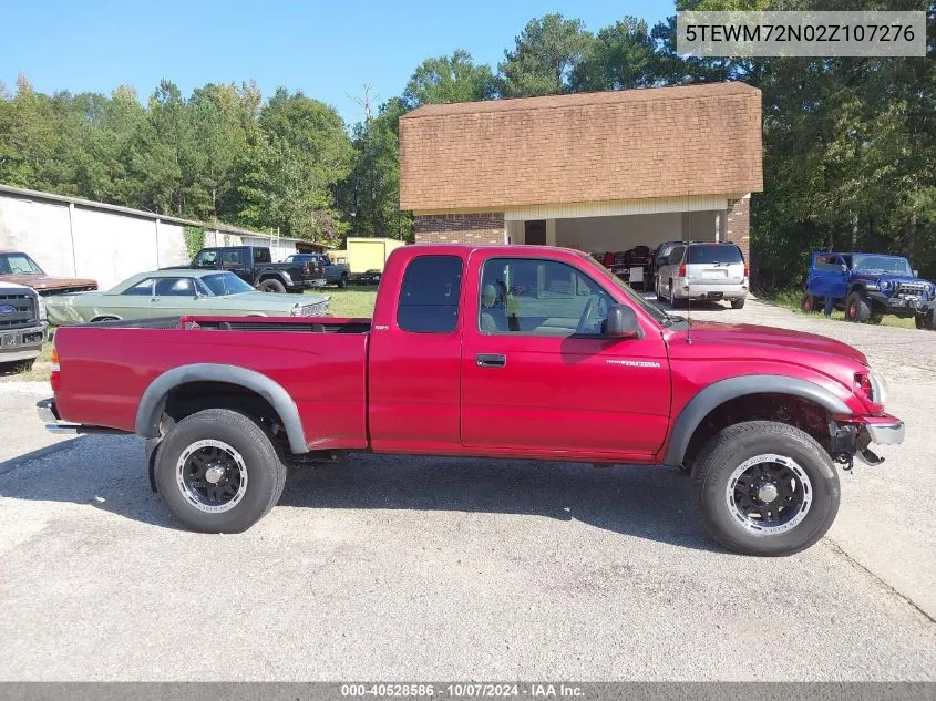 2002 Toyota Tacoma VIN: 5TEWM72N02Z107276 Lot: 40528586