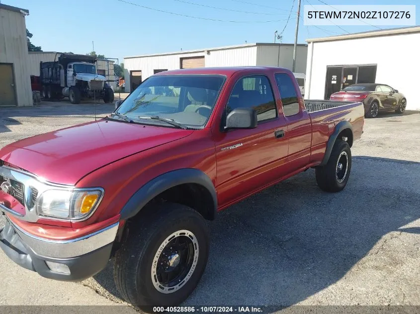 2002 Toyota Tacoma VIN: 5TEWM72N02Z107276 Lot: 40528586