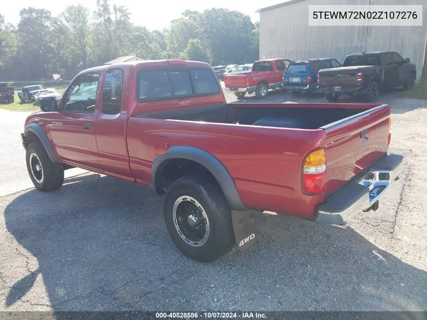 2002 Toyota Tacoma VIN: 5TEWM72N02Z107276 Lot: 40528586