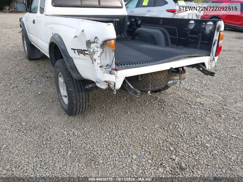 2002 Toyota Tacoma Base V6 VIN: 5TEWN72N72Z092515 Lot: 40538775