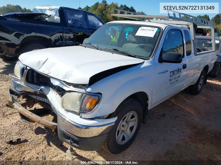 2002 Toyota Tacoma VIN: 5TEVL52N72Z131349 Lot: 40627430