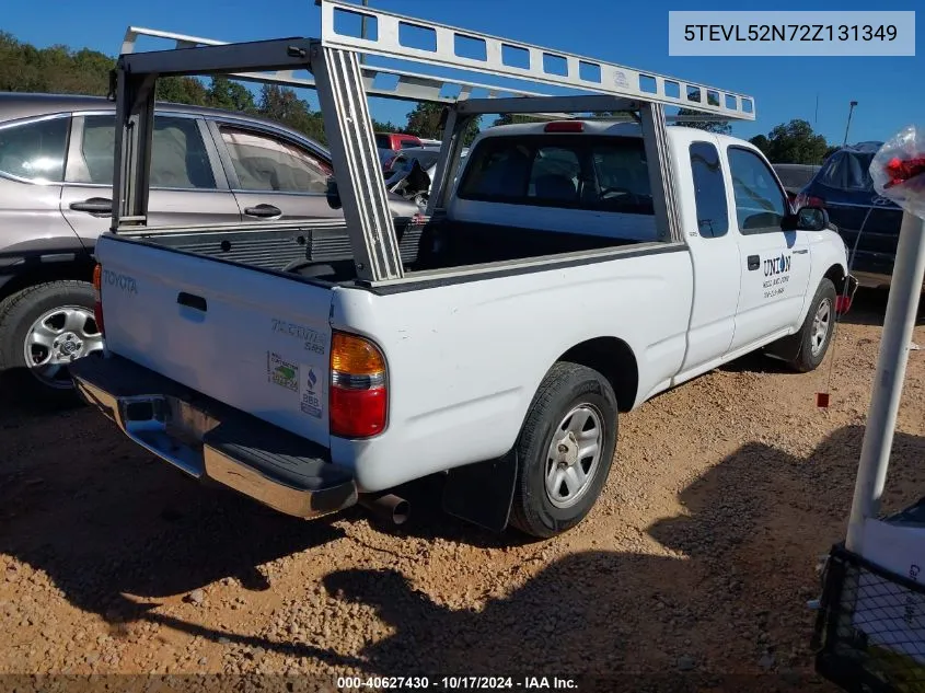 2002 Toyota Tacoma VIN: 5TEVL52N72Z131349 Lot: 40627430