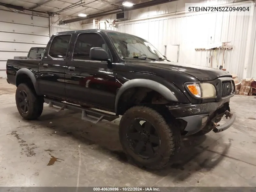 2002 Toyota Tacoma Base V6 VIN: 5TEHN72N52Z094904 Lot: 40639896