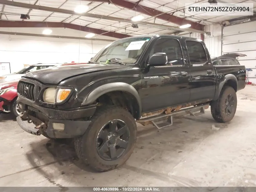 2002 Toyota Tacoma Base V6 VIN: 5TEHN72N52Z094904 Lot: 40639896