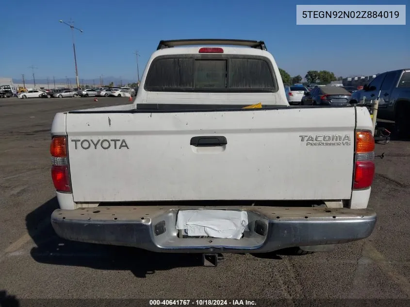 2002 Toyota Tacoma Prerunner V6 VIN: 5TEGN92N02Z884019 Lot: 40641767