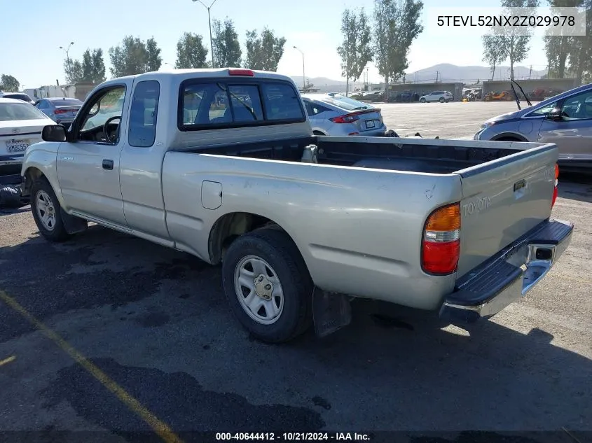 2002 Toyota Tacoma VIN: 5TEVL52NX2Z029978 Lot: 40644412