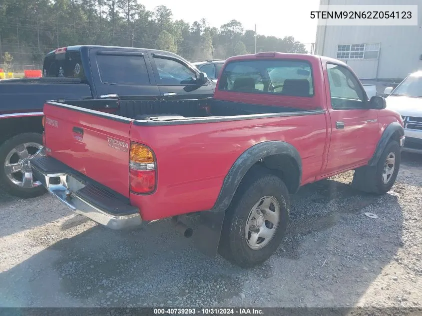 2002 Toyota Tacoma Prerunner VIN: 5TENM92N62Z054123 Lot: 40739293