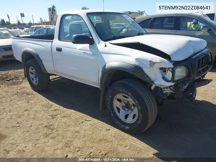 2002 Toyota Tacoma Prerunner VIN: 5TENM92N22Z084641 Lot: 40743885