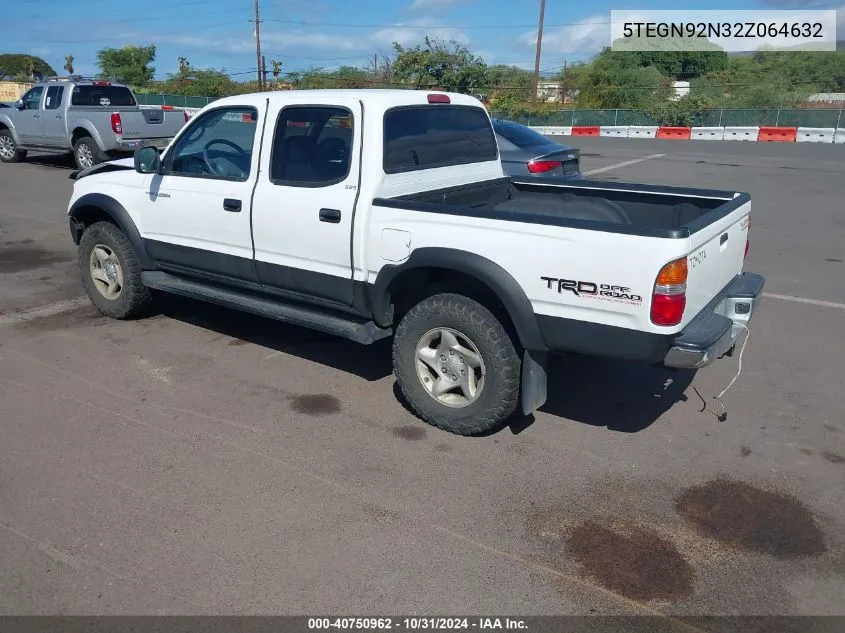 2002 Toyota Tacoma Prerunner V6 VIN: 5TEGN92N32Z064632 Lot: 40750962