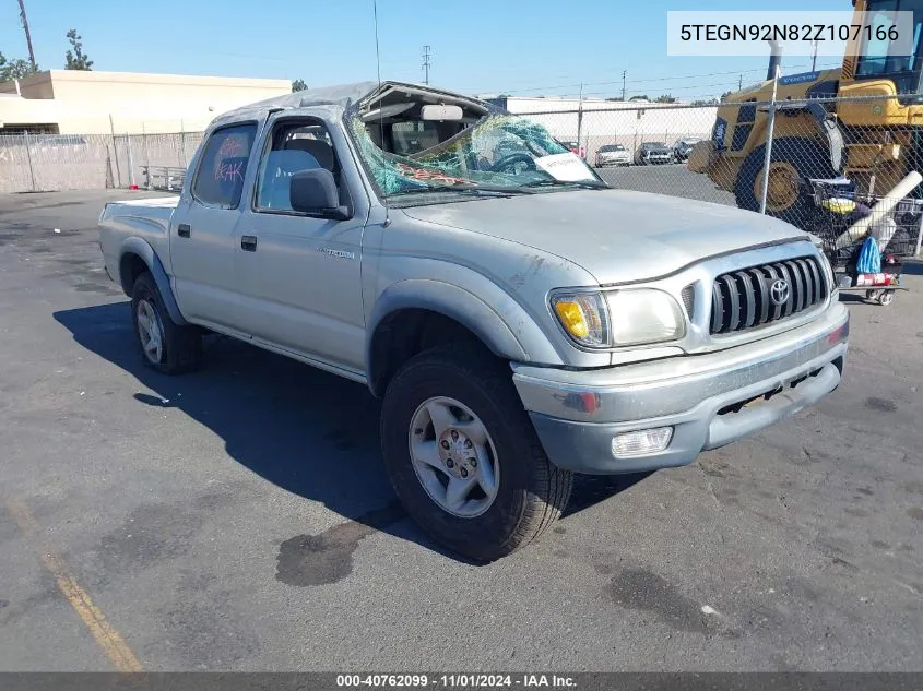 2002 Toyota Tacoma Prerunner V6 VIN: 5TEGN92N82Z107166 Lot: 40762099