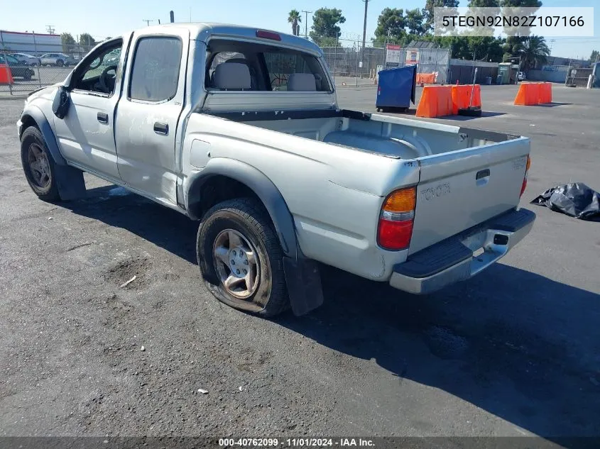 2002 Toyota Tacoma Prerunner V6 VIN: 5TEGN92N82Z107166 Lot: 40762099