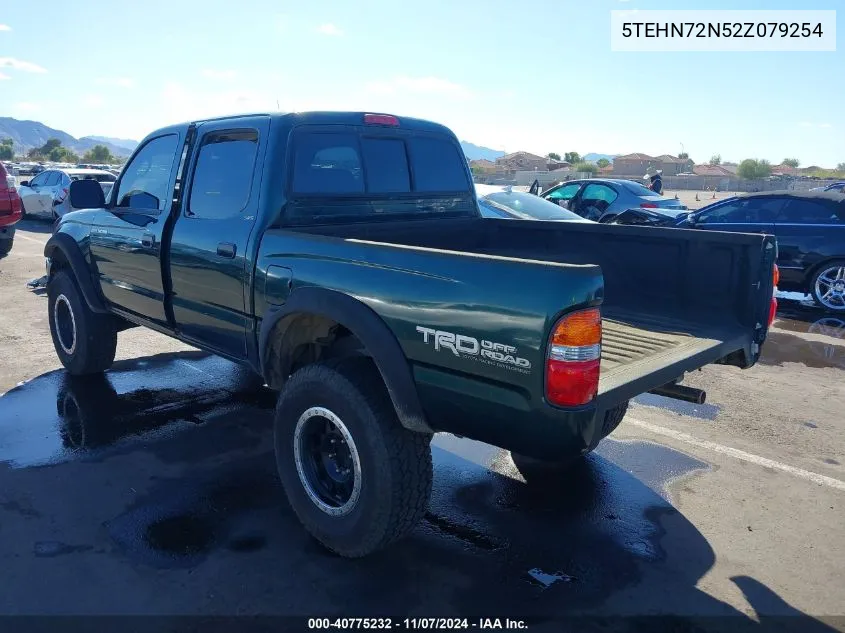 2002 Toyota Tacoma Double Cab VIN: 5TEHN72N52Z079254 Lot: 40775232