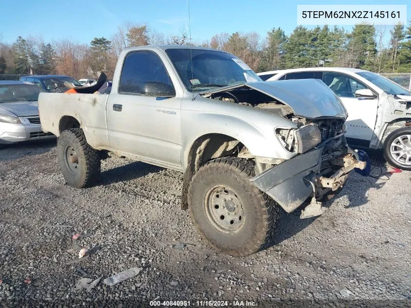 2002 Toyota Tacoma VIN: 5TEPM62NX2Z145161 Lot: 40840951